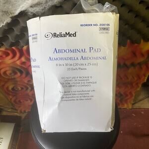 25 ReliaMed 8" x 10" Abdominal Pad  #ZG8105